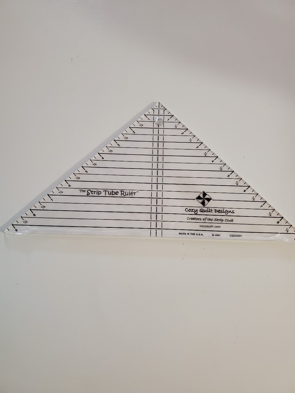 Strip Tube Ruler For Half Square Triangles Quilter's Tool - Picture 3 of 6